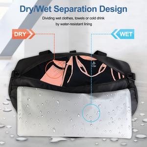 Bolsa de Gimnasio Personalizada Obaili, Bolsa Deportiva Pequeña de Viaje para Mujeres y Hombres con Compartimento para Zapatos y Soporte para Tapete de Yoga, Bolsillo Impermeable - Product Image 2