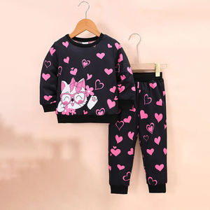 Chándal de invierno 2025 para niños, chándal personalizado con logotipo, diseño liso de algodón y poliéster transpirable para niños y niñas - Product Image 1