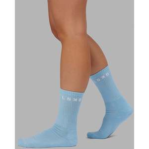 Paquete de 3 Calcetines Deportivos para Uso Diario - Azul Glaciar, Spray Surf, Melocotón Suave - Tejido con Impresión por Sublimación, Compresión, Absorción de Sudor - Product Image 4