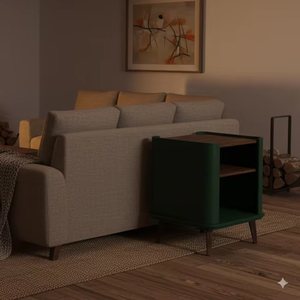 Mesa Auxiliar Tradicional de Madera de Teca Maciza Convertible de Alta Calidad Hecha en Indonesia para Dormitorio y Muebles de Sala de Estar - Product Image 1