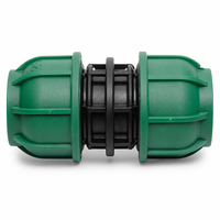 Raccord de compression réducteur double extrémité en PP pour irrigation agricole R1002 PN12.5 20-110mm, connecteur de tuyau HDPE avec joint NBR