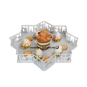 Bandeja de chocolate de metal de diseño hecho a mano Forma redonda elegante en colores negro y chocolate Venta caliente Placa decorativa de lujo - Product Image 5