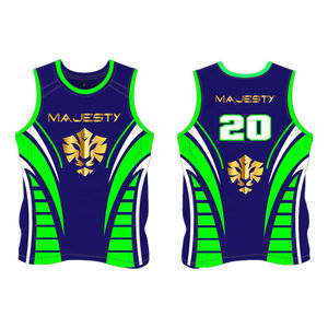 Maillot de basket-ball personnalisé OEM vente en gros maillot de jeu sur mesure avec impression par sublimation polyester gilet d'équipe de basket-ball - Product Image 6