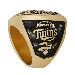 แหวนแชมป์มินนิโซตา ทวินส์ ปี 1987 คุณภาพสูง แฟชั่นโมอิสซาไนต์ เงินแท้ 925 สไตล์ฮิปฮอป ชุบโรเดียม ชุบทอง 14K - Product Image 2