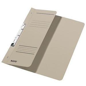 LEITZ 250g/m Recycled Manila Cardboard Grey DIN <b>A4</b> Binder File <b>Folder</b> with Leveraged Design - Product Image 1