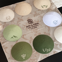 Kippot personnalisées, Kippa juive brodée, Kippot de mariage en plusieurs couleurs avec foulard de mariage assorti, modèle judiciaire