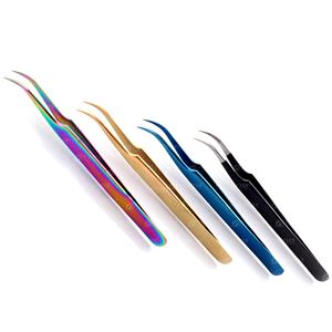 Volume russe pince à épiler Logo personnalisé accessoires outils antistatique Durable pince à épiler Extension de cils en gros - Product Image 4