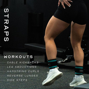 Adjustable <b>Ankle</b> Straps Premium Quality Workout Gym Fitness Workout Multi Color Gym <b>Ankle</b> Strap - Product Image 2