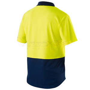 T-shirt de polo de sécurité haute visibilité pour le travail T-shirt de polo de sécurité durable et confortable avec bande réfléchissante - Product Image 3