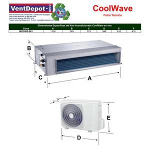 Sistema Fan And Coil, MXCWE-001, 36000BTU, 3T, R410A, Solo - Product Image 4