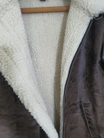 OEMMEN-Blouson en cuir en fourrure d'aviateur B3, manteau en peau de mouton, veste d'hiver chaude, usine pakistanaise