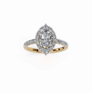 แหวนเพชร Casablanca Forever วงรีและมาร์คีส์แหวนดีไซน์ใหม่สำหรับผู้หญิง - Product Image 1