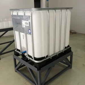 Réservoir d'eau IBC en PE et acier inoxydable 100 % moulé par soufflage, cadre métallique pour le stockage laitier, comprend une pompe, un réservoir sous pression, garantie de 4 ans - Product Image 1