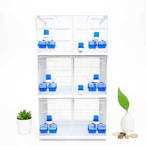 Innovativo 	 Gabbia per Uccelli Portatile 	 Impilabile 	 Gabbia per Uccelli Pieghevole 	 Rete Metallica per Gabbie di Uccelli 	 Uccelli da gabbia 	 Gabbia per Uccelli Grande - Product Image 1