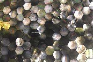 Plateau rectangulaire moderne en nacre avec poignées en métal doré – Élégant plateau de service décoratif multifonctionnel pour la maison - Product Image 3