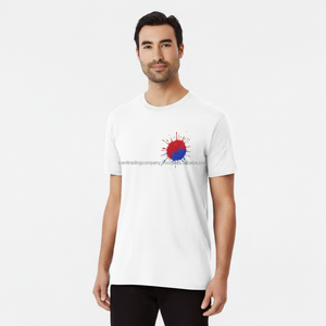 เสื้อยืดคอตตอน 100% พิมพ์โลโก้ได้ตามต้องการ เสื้อยืดเปล่าคุณภาพสูง 180gsm ผู้ผลิตเสื้อยืดคอตตอน ยูนิเซ็กส์ แขนสั้น สวมใส่สบาย - Product Image 1