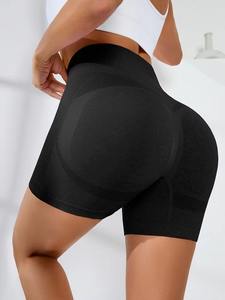 Shorts de Yoga Personalizados para Mujer, Cintura Alta, Sólidos, Transpirables, con Cierre de Cordón, Conjunto Deportivo para Gimnasio y Fitness - Product Image 3