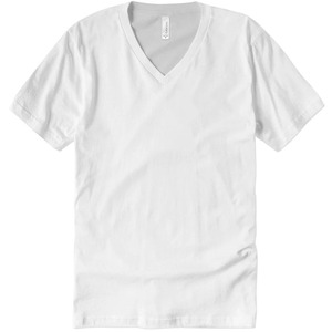 Hanes T-shirt classique à col en V pour homme Bella Canvas Vêtements personnalisés T-shirt à col en V en jersey fin T-shirt à coupe régulière pour homme - Product Image 1