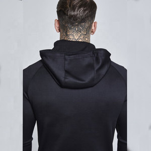 Sudadera con capucha clásica de algodón 100% de peso pesado con cremallera completa para hombre, bordado personalizado, OEM, estilo urbano, al por mayor - Product Image 4
