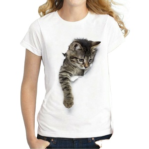 T-shirt personnalisé pour femme, décontracté, hiver, col sublimé, imprimé sur toile, respirant, séchage rapide, haute qualité, prix abordable - Product Image 4