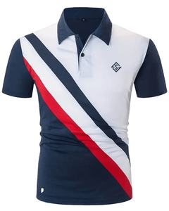 เสื้อลำลองแขนสั้นสำหรับผู้ชาย, ใหม่ฤดูร้อนสำหรับกลางแจ้งปกพิมพ์ลายดิจิตอลสีกำหนดเองป้องกันการพันผ้าถัก - Product Image 4