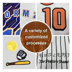 Uniforme de Béisbol Personalizado al por Mayor para Hombre, Jersey de Béisbol Juvenil Transpirable con Estampado Personalizado, Estilo Conjunto - Product Image 4