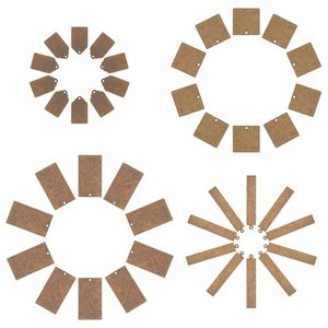 Etiquetas Metálicas Rectangulares y Cuadradas para Grabado, Placas de Latón en Blanco para Estampado - Product Image 1