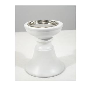 Portavelas de pilar de madera con acabado rústico de lavado blanco para mesa decorativa hogar sala de estar Uso de fiesta - Product Image 5