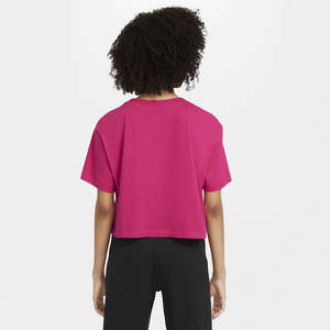 Precio de fábrica New Look Buena calidad Verano Crop Top Mujeres camiseta Tela de algodón O-cuello Mujeres Crop Top Camiseta - Product Image 4