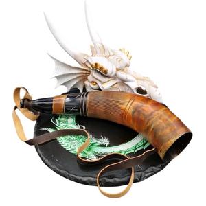 โคมไฟเกลือไวกิ้งทำจากเขาควายธรรมชาติแกะสลักและขัดเงาทันสมัยสำหรับตกแต่งหรือดื่ม - Product Image 5