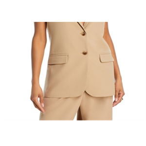 Gilet Formale da Donna Wayf Wilshire con Collo a Risvolto, in Vera Pelle con Ricami e Tessuto di Lana, Stile Invernale Formale - Product Image 6