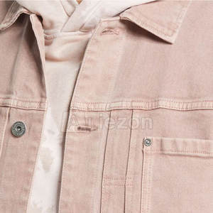 Veste en jean Slim Fit de fabrication professionnelle pour hommes, tenue décontracté, veste en jean personnalisée pour hommes à usage extérieur - Product Image 5