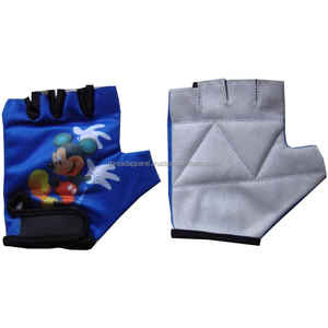 Guantes de Ciclismo de medio dedo con estampado personalizado 2025 para niños, manopla corta de alta calidad - Product Image 1