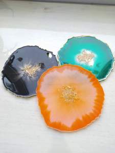 Dessous de verre de conception fantastique Dessous de verre en résine noir et blanc Taille et forme personnalisées Dessous de verre de qualité supérieure - Product Image 6