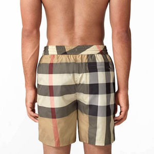 Custom <b>Men</b> Casual Sport Gym <b>Shorts</b> Eco-Friendly Solid Pattern Breathable Quick Dry Waterproof Canvas Anti-Wrinkle Mid Waist - Product Image 2
