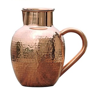 Home Hotel Wedding Parties Tableware Water Serving Jag Canteen Flask Pure Copper Jug Kitchen Ware Water Bottle Beaker Wedding - Product Image 2