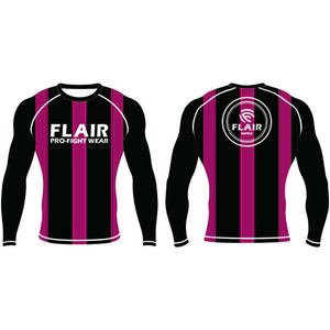 Personnalisé Durable Nylon BJJ Rash Guard Longue Protection UV Anti-UV Compression Chemise Respirant et Confortable - Product Image 5