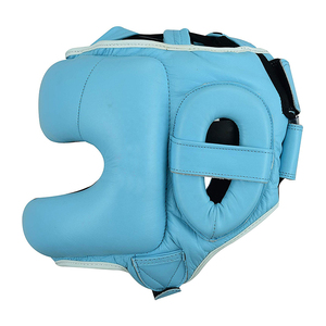 Protector de cabeza de cuero PU profesional de alta calidad Boxeo MMA Ganador Sombrero Protector de cabeza de cuero genuino - Product Image 2