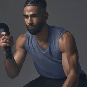 Débardeurs de gymnastique en coton léger pour hommes Design respirant - Product Image 1