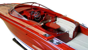 Modelo de artesanía RIVA RAMA 44, modelo de barco de madera de alta calidad para decoración náutica, hecho en Vietnam, regalo novedoso - Product Image 5