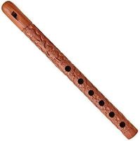 Flûte en bois traditionnelle avec design à trous ouverts et tonalité Do, instrument de musique à vent intemporel pour enfants, pour les grossistes