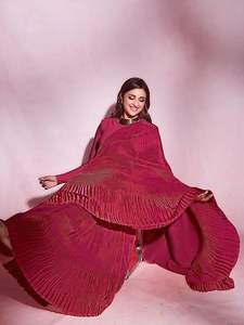 ชุดส่าหรีผ้าส่าหรีดีไซน์สวยสง่าสำหรับส่าหรีผ้าพรีเมียมแนวชนเผ่าสุดชิค - Product Image 4