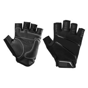 Venta al por mayor Unisex medio dedo guantes de ciclismo logotipo personalizado deportes al aire libre ejercicio guantes de cuero para bicicleta carreras y uso guantes - Product Image 5
