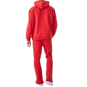 Sweat-shirts à capuche et pantalons de jogging amples, respirants, brodés, en molleton 100% coton biologique épais de haute qualité - Product Image 4