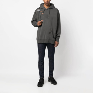 Haute qualité 2025 mode personnalisée Streetwear 100% coton pull Premium hommes sweat à capuche en relief unisexe sweats à capuche personnalisés - Product Image 3