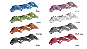 Marco de Patines en Línea de Aluminio con Diseño Cóncavo de Golf y Aerodinámica de Superficie, Categoría de Producto de Patines con Luces - Product Image 3