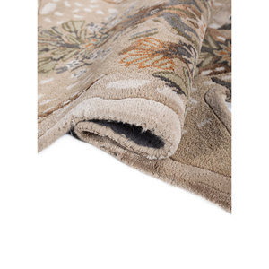 พรมขนสัตว์ผสมวิสโคสสีเบจน้ำตาลลายสัตว์ พรมปูพื้นห้องนั่งเล่นทรงสี่เหลี่ยมผืนผ้า พรมปูพื้นทางเดิน รุ่น TRA-15115 สำหรับตกแต่งบ้าน - Product Image 2