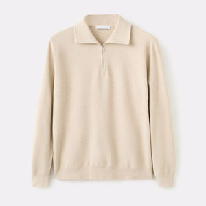 Suéter Casual de Punto con Botones y Patrón Jacquard para Otoño 2026, Diseño a Rayas, Nylon/Acrílico - Product Image 1