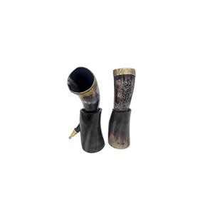 Drinking Horn Natural Craft Best Quality Ox Drinking Horn Handmade Handicraft Manufacturer Natural Drinking Horn With <b>Stand</b> - Product Image 5