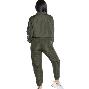 Ensemble de survêtements coupe-vent d'hiver personnalisés, imperméables, unisexes, deux pièces, zippés, respirants, doublure en molleton 100% coton, fabriqués par HI 2026 - Product Image 4